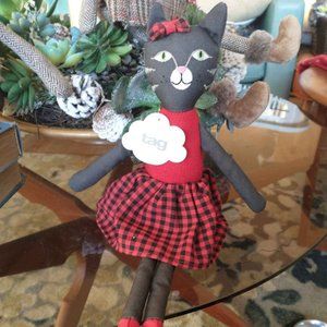 Adorable Kitty dressed in her winter best